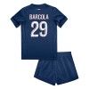 Original Trikotsatz Paris Saint-Germain Bradley Barcola 29 Heimtrikot 2024-25 Für Kinder